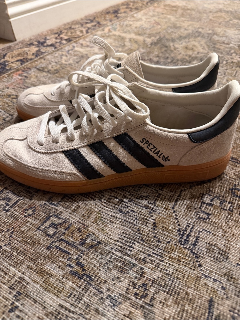 adidas Spezial Men’s Suede Sneakers - White, Black, Gum